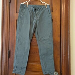 Balibaris Charles Chinos Blue-Gray Size 33 Waist - HEMMED